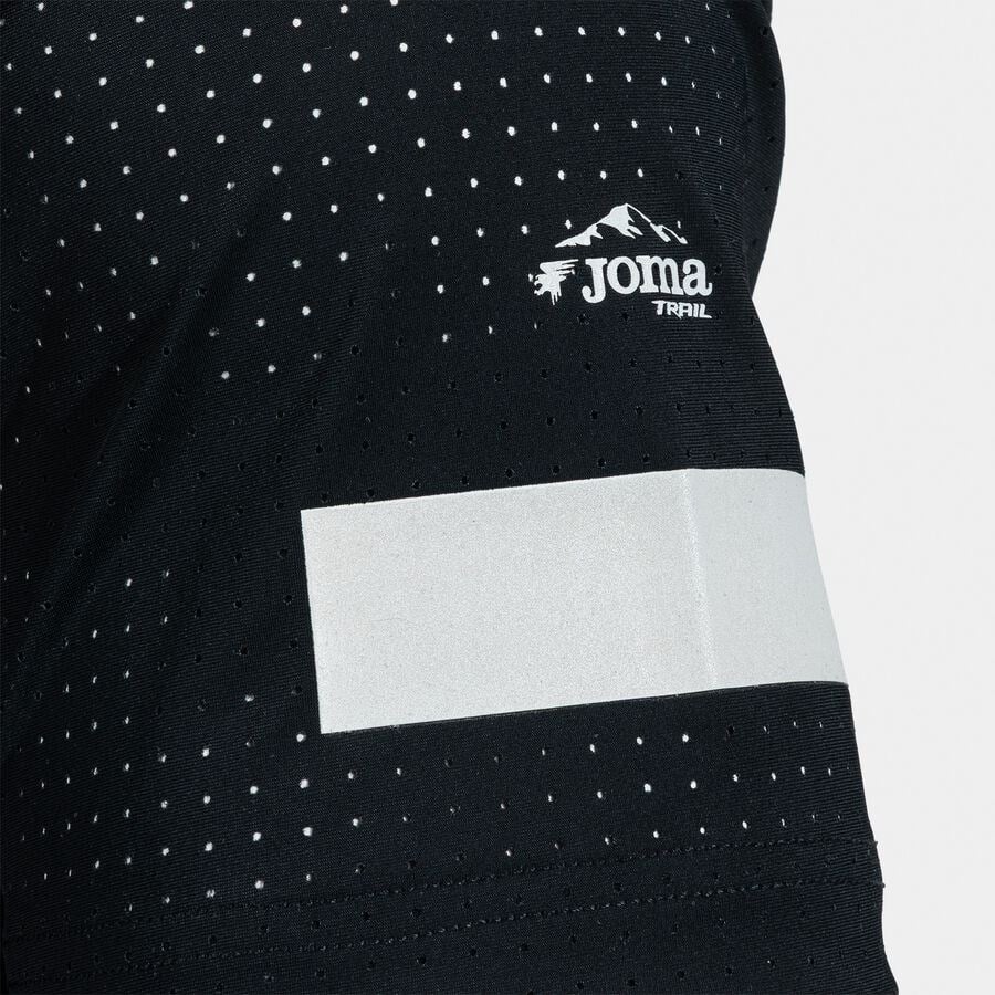 Joma 104644.100 R-Trail Nature Erkek Kısa Kollu Tişört - Siyah/Beyaz