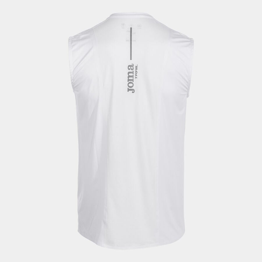 Joma 104645.200 Trail Erkek Beyaz Kolsuz Spor Tişört