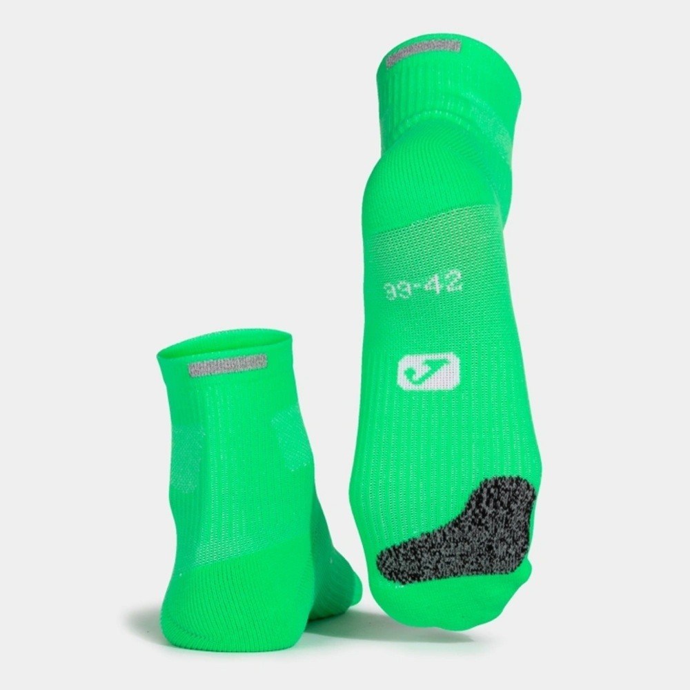 Joma 400777.226 Unisex 3'lü Koşu Çorabı - Yeşil/Sarı
