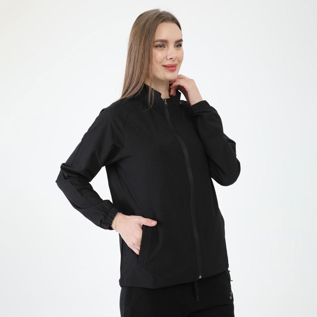 Joma 6231301 Kadın Önden Fermuarlı Siyah Sweat