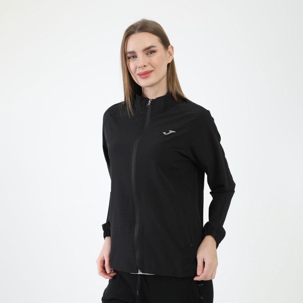 Joma 6231301 Kadın Önden Fermuarlı Siyah Sweat