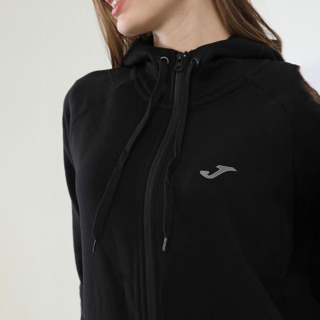 Joma 6231305-Siyah Kadın Önden Fermuarlı Sweat