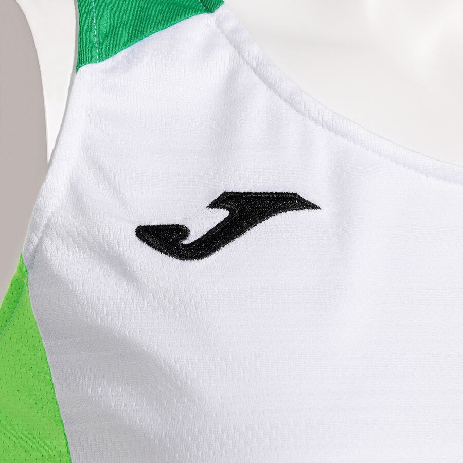 Joma 902521.217 Montreal Kadın Kolsuz Beyaz Yeşil Spor Tişört