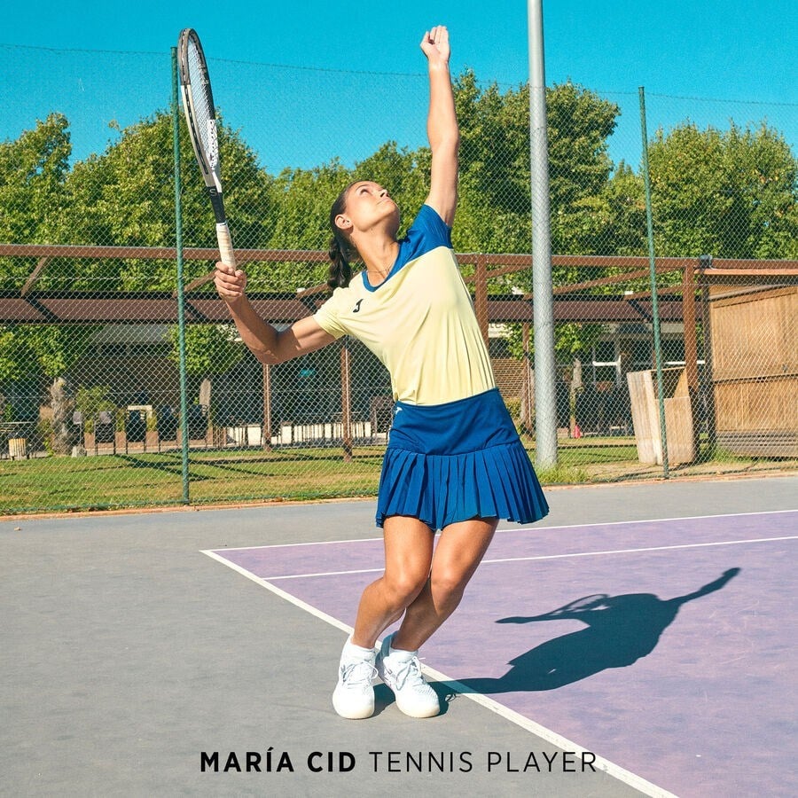 Joma 902604.322 Challenge Kadın Mavi Pileli Tenis Etek