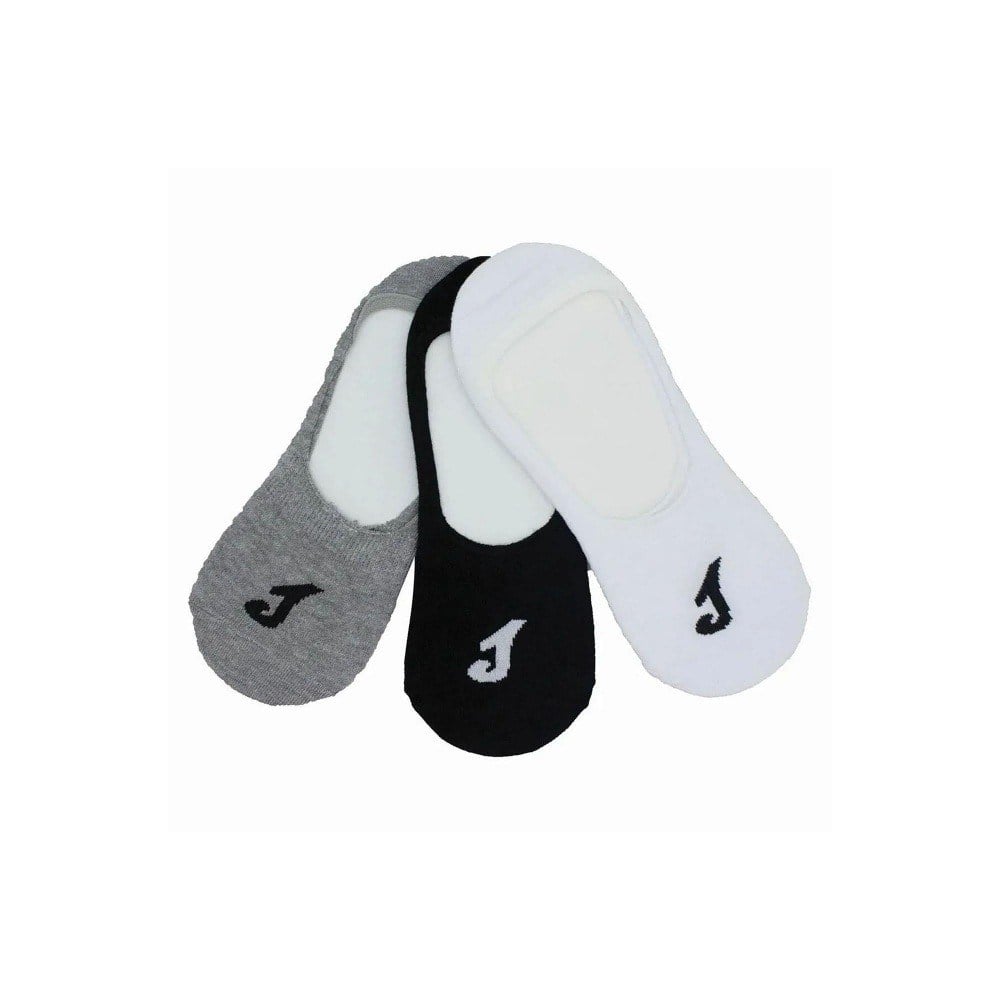 Joma 9212066 Unisex Görünmez Çorap 3'lü - Siyah/Beyaz