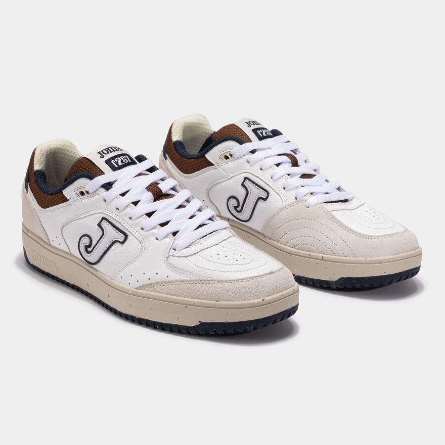 Joma C.Flexys 25 CFLEXW2525 Erkek Günlük Spor Ayakkabısı - Beyaz/Kahverengi