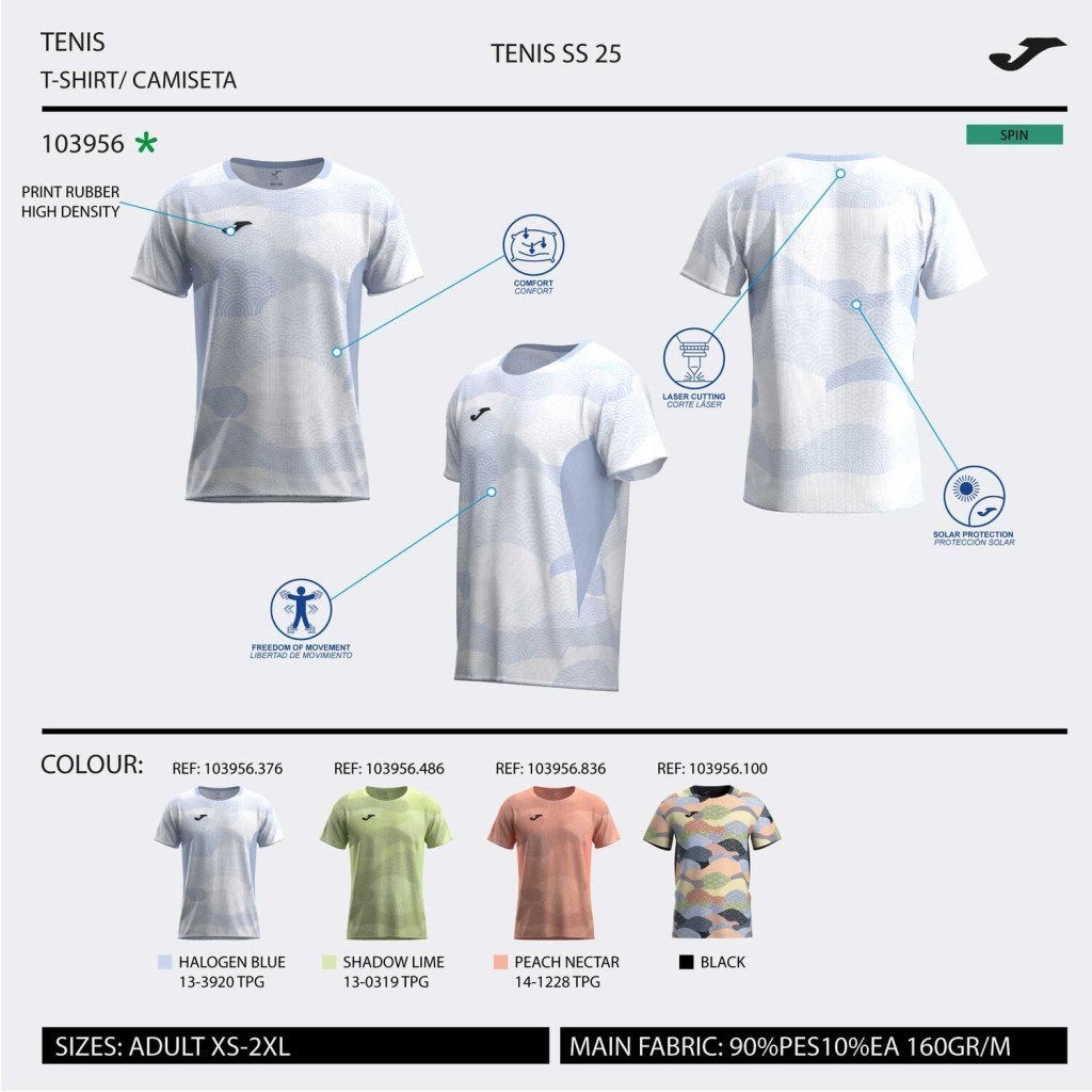 Joma Challenge 103956.376 Erkek Mavi Spor Tişört