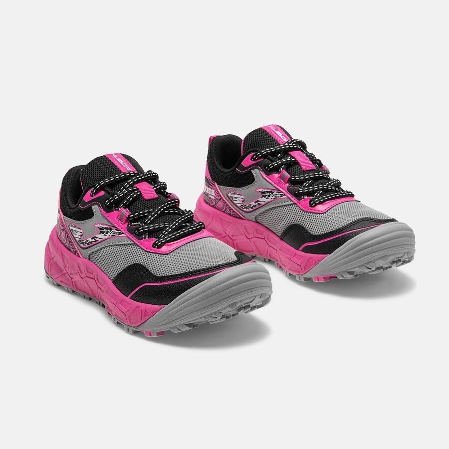 Joma JKUBS2622 Kubor Jr Kız Çocuk Outdoor ve Trail Ayakkabısı - Gri/Pembe