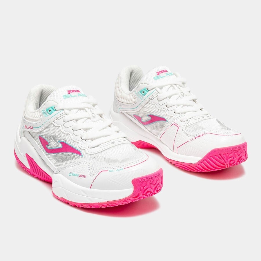 Joma JSLAMS2632OM Slam Jr Tenis ve Padel Ayakkabısı Çocuk - Beyaz/Pembe