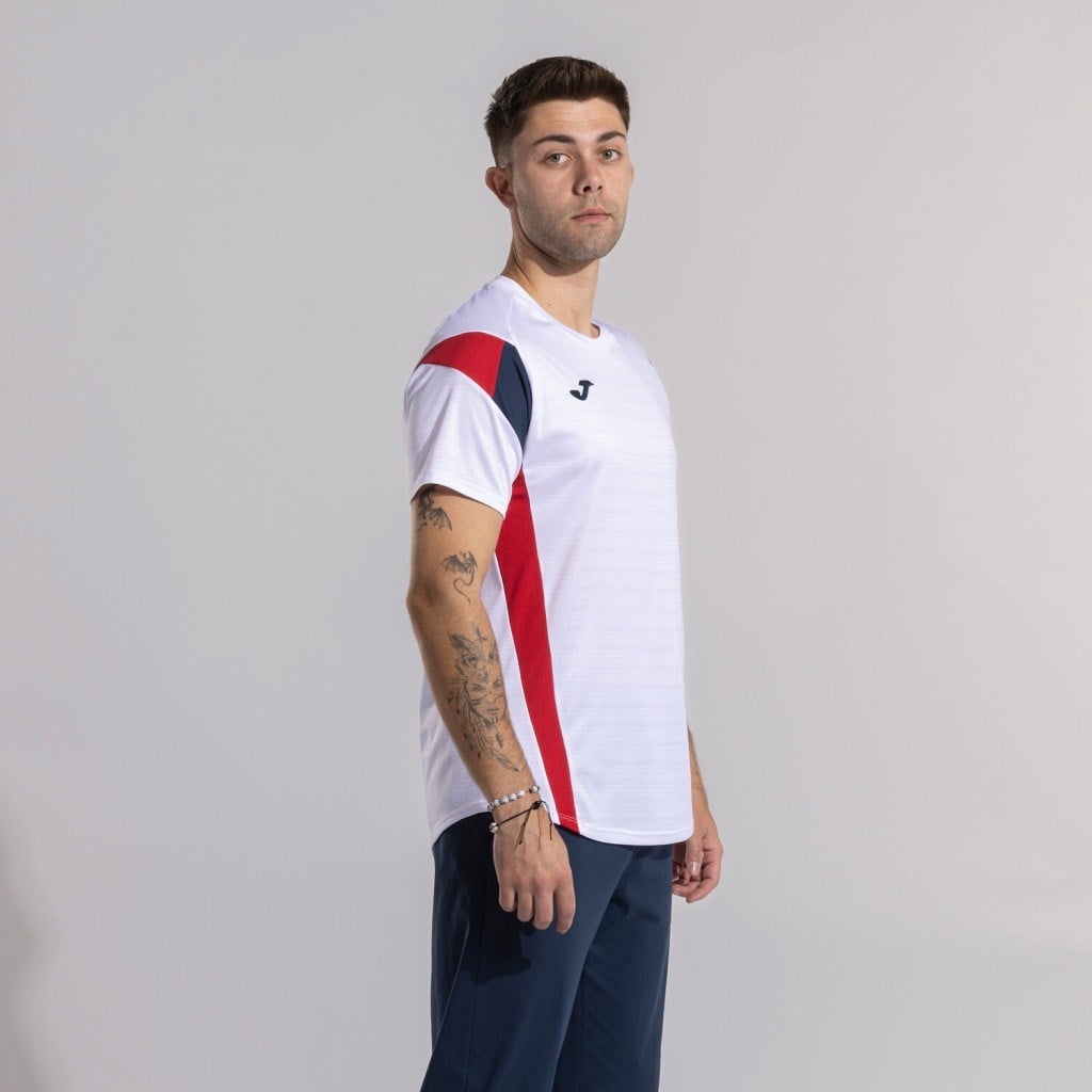 Joma Montreal 104202.206 Erkek Beyaz Kırmızı Tişört