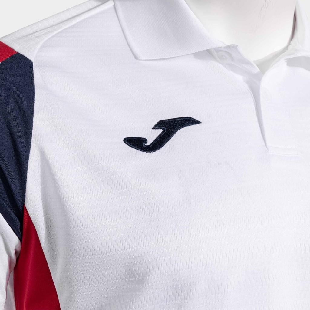 Joma Montreal Erkek Kırmızı Beyaz Polo Yaka Spor Tişört 104302.206
