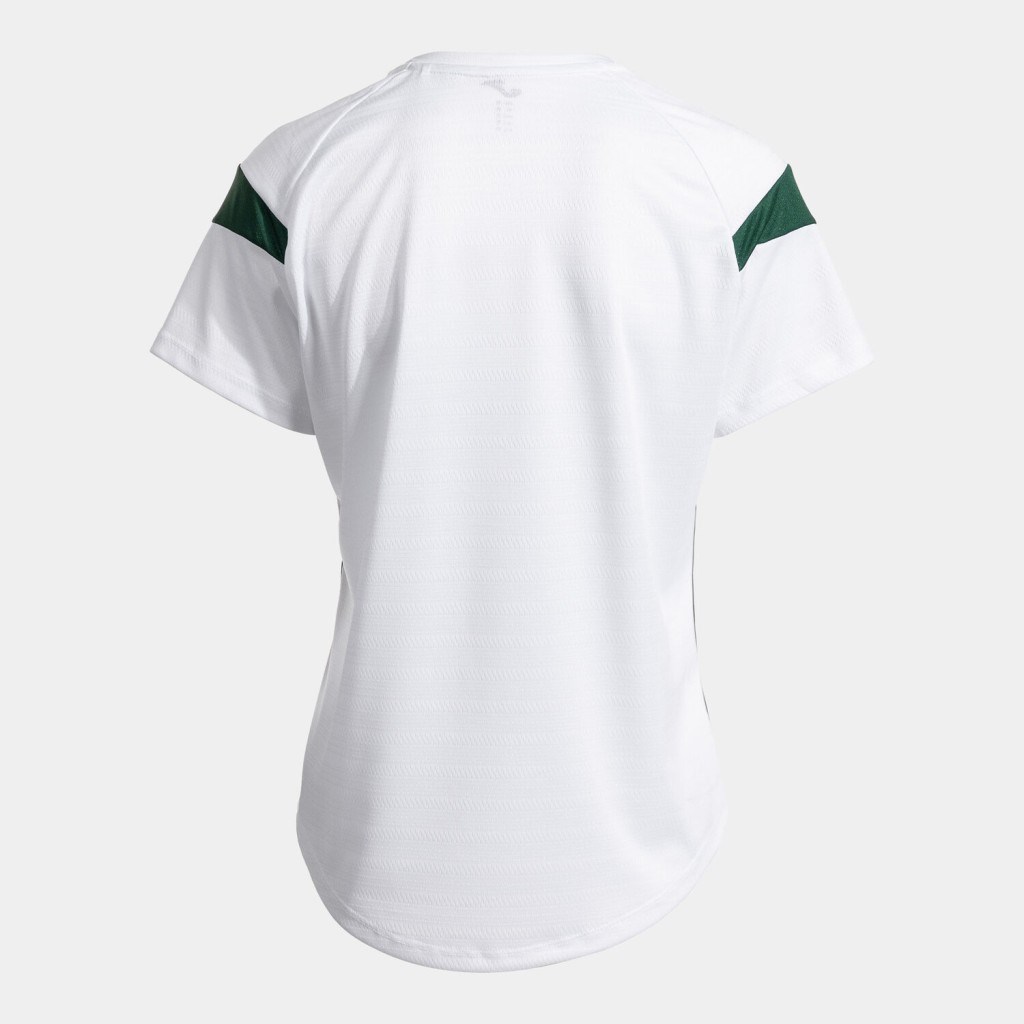 Joma Montreal Kadın Sıfır Yaka Beyaz Yeşil Spor Tişört 902518.213