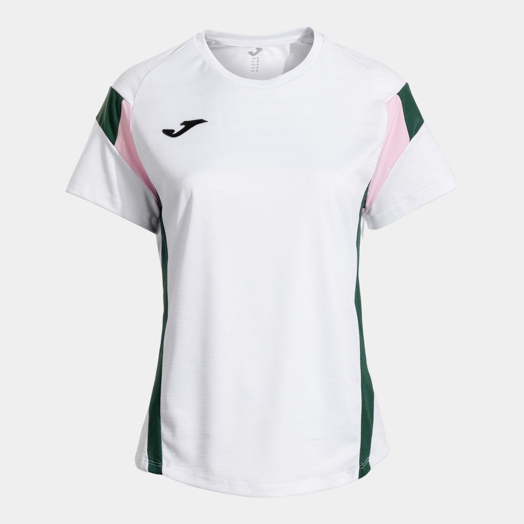 Joma Montreal Kadın Sıfır Yaka Beyaz Yeşil Spor Tişört 902518.213