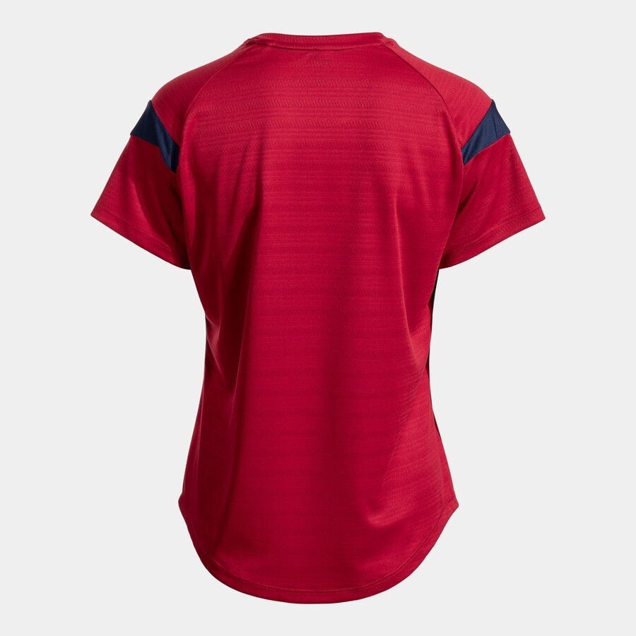 Joma Montreal Kadın Sıfır Yaka Kırmızı Spor Tişört 902518.331