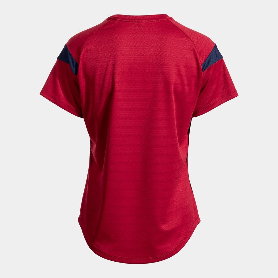 Joma Montreal Kadın Sıfır Yaka Kırmızı Spor Tişört 902518.331