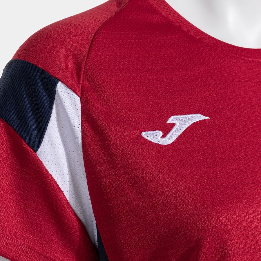 Joma Montreal Kadın Sıfır Yaka Kırmızı Spor Tişört 902518.331