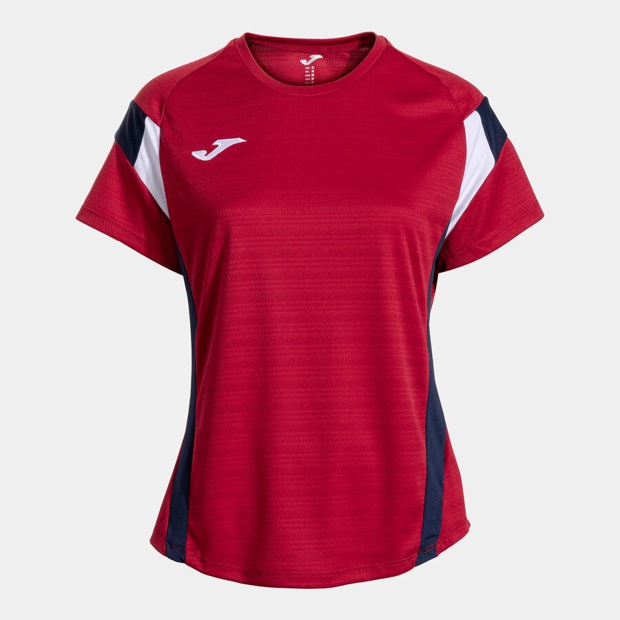 Joma Montreal Kadın Sıfır Yaka Kırmızı Spor Tişört 902518.331