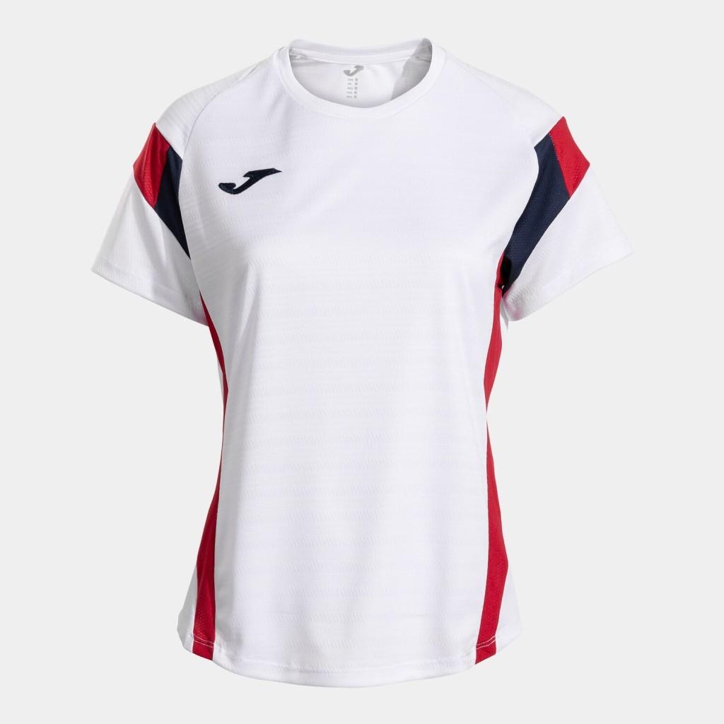 Joma Montreal Kadın Sıfır Yaka Kırmızı Beyaz Spor Tişört 902518.206 