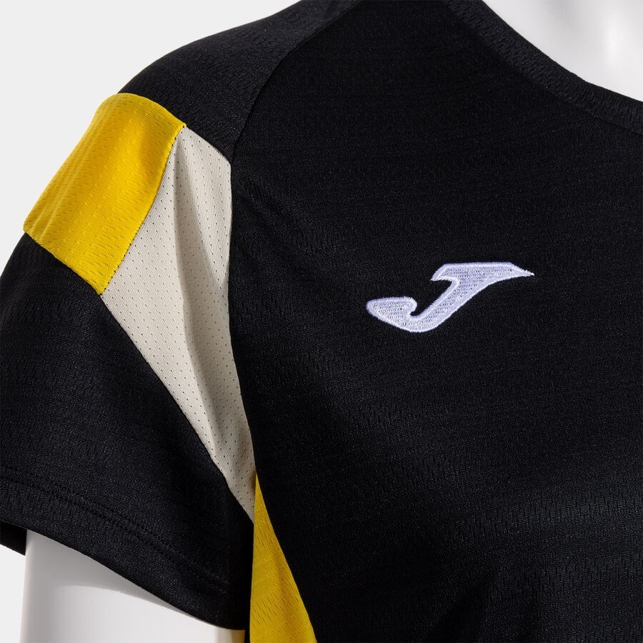 Joma Montreal Kadın Sıfır Yaka Siyah Spor Tişört 902518.109