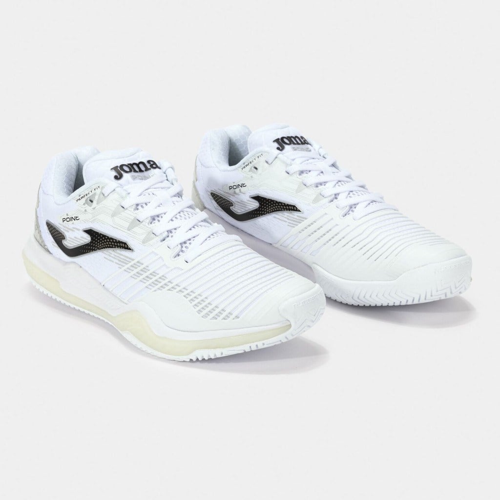 Joma Point Erkek Beyaz Toprak & Sert Kort Tenis Ayakkabısı TPOIS2402AC
