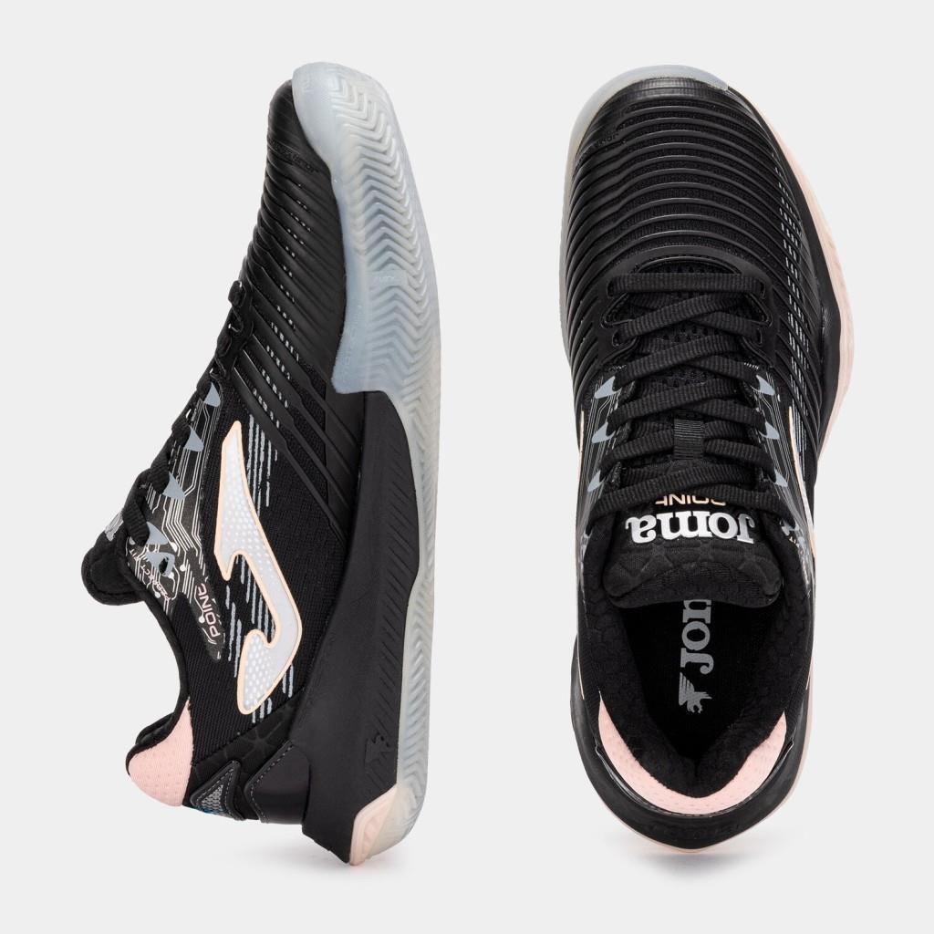 Joma Point Kadın Siyah Toprak Kort Tenis Ayakkabısı TPOILS2501C