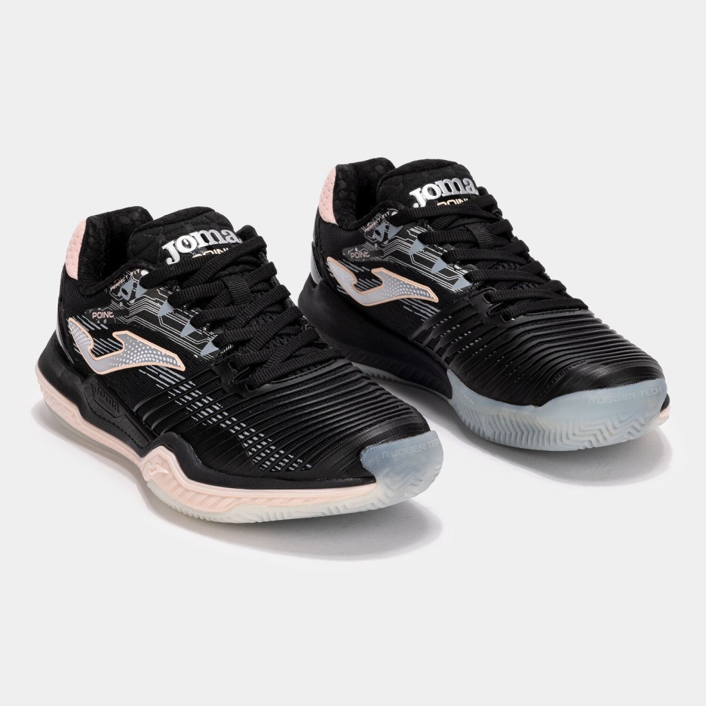 Joma Point Kadın Siyah Toprak Kort Tenis Ayakkabısı TPOILS2501C