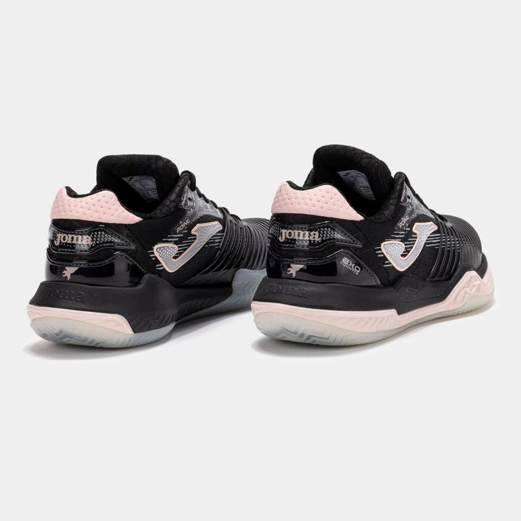 Joma Point Kadın Siyah Toprak & Sert Kort Tenis Ayakkabısı TPOILS2501AC