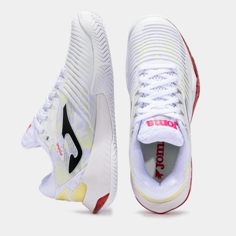 Joma Point Lady TPOILW2502AC Kadın Toprak & Sert Kort Tenis Ayakkabısı - Beyaz