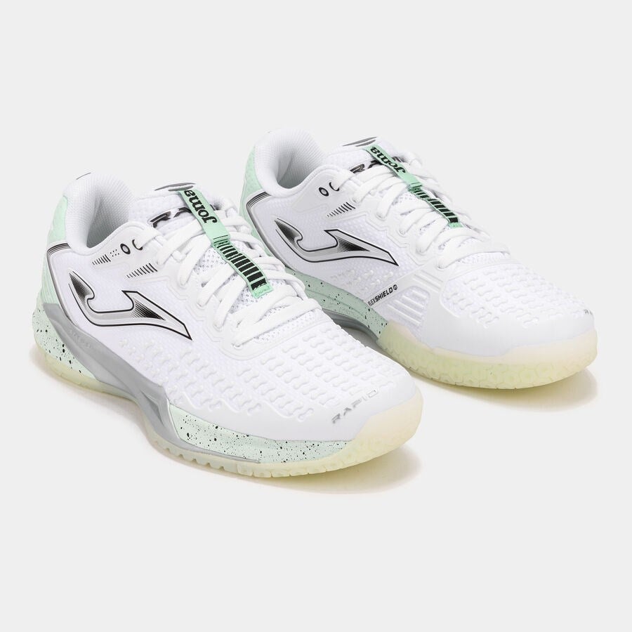 Joma Rapid Lady 25 TRALW2502AC Kadın Toprak & Sert Kort Tenis Ayakkabısı - Beyaz