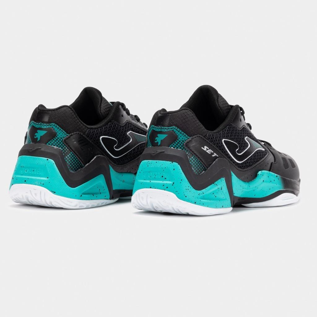 Joma Set Erkek Siyah Toprak & Sert Kort Tenis Ayakkabısı TSETS2501AC