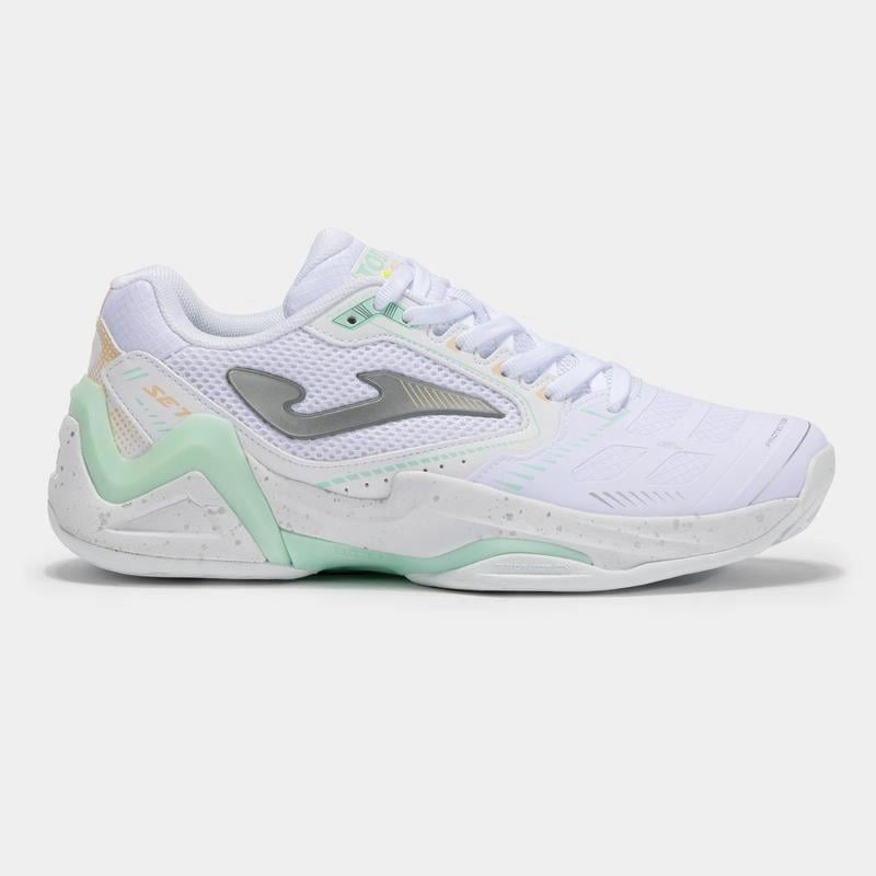 Joma Set Kadın Beyaz Toprak Kort Tenis Ayakkabısı TSELS2502C