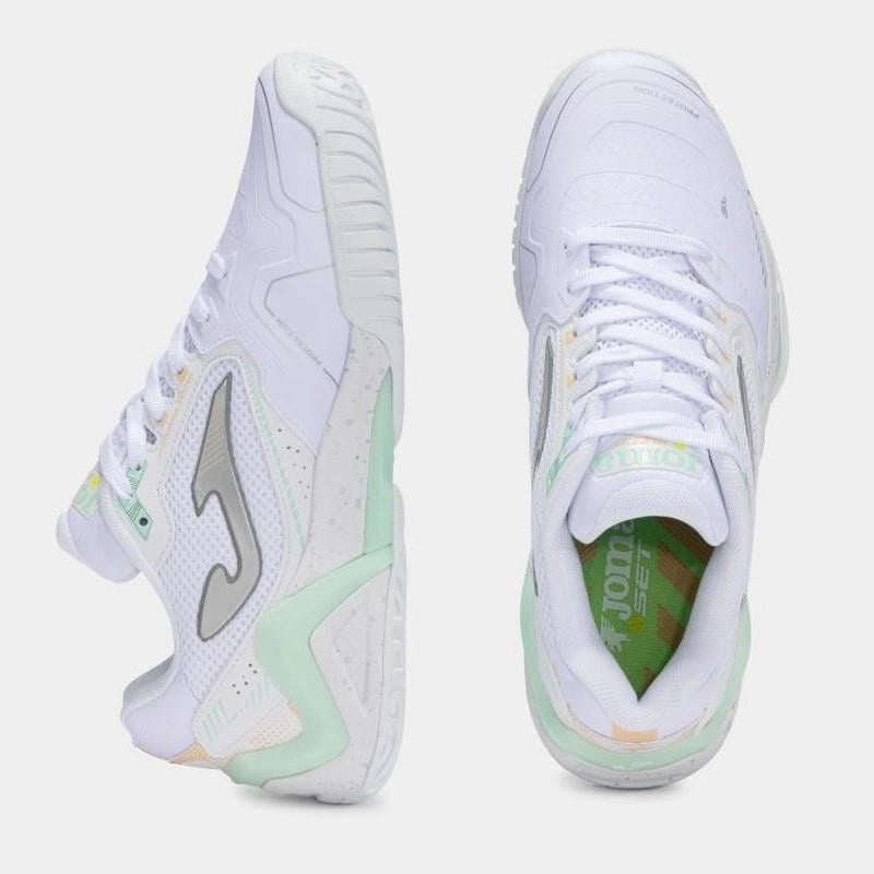 Joma Set Kadın Beyaz Toprak Kort Tenis Ayakkabısı TSELS2502C