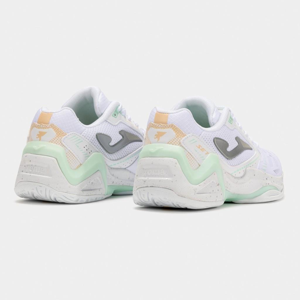 Joma Set Kadın Beyaz Toprak & Sert Kort Tenis Ayakkabısı TSELS2502AC