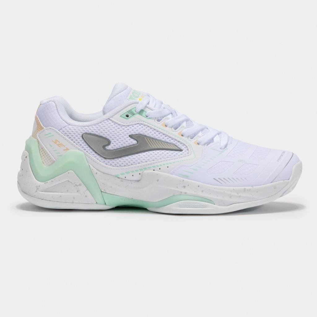 Joma Set Kadın Beyaz Toprak & Sert Kort Tenis Ayakkabısı TSELS2502AC