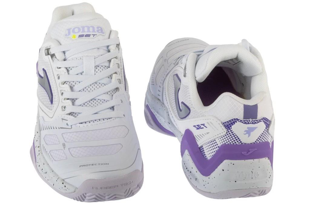 Joma Set Lady 25 TSELW2502C Kadın Toprak Kort Tenis Ayakkabısı - Beyaz