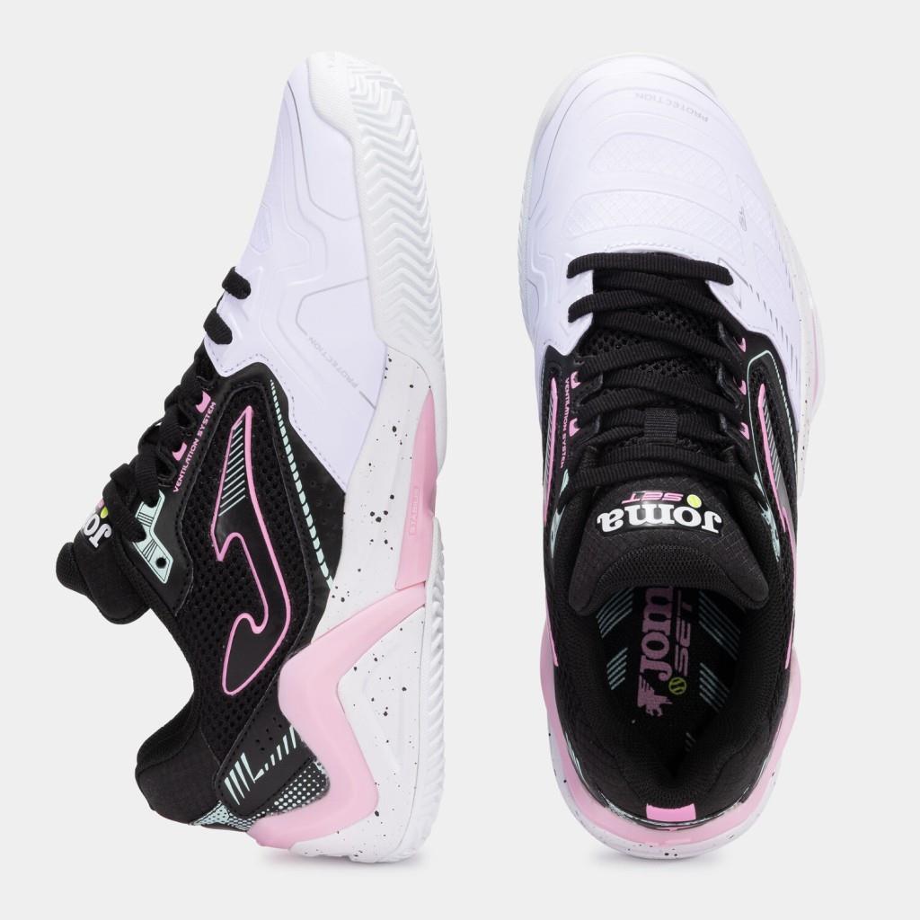 Joma Set Siyah Kadın Toprak & Sert Kort Tenis Ayakkabısı TSELS2501AC