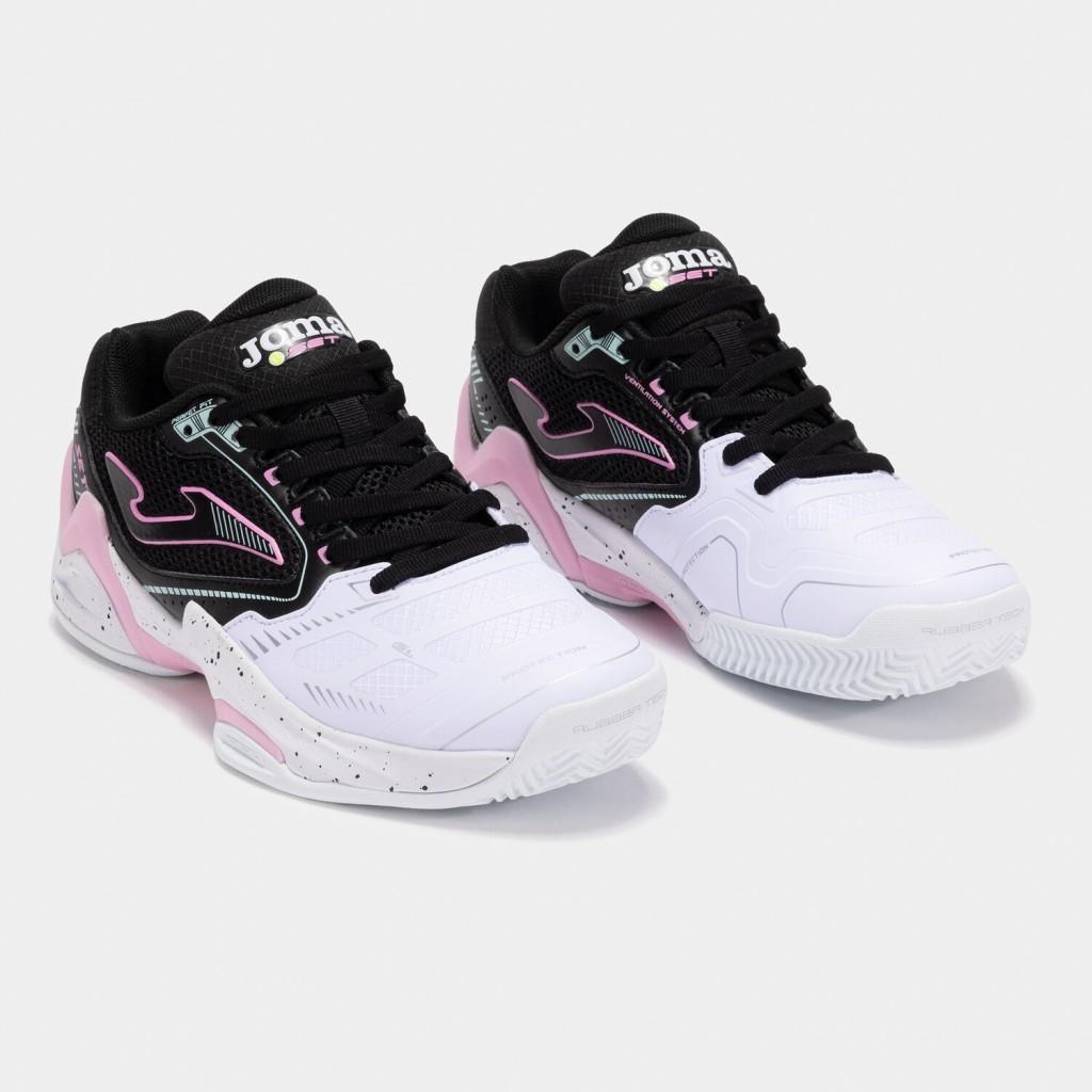 Joma Set Siyah Kadın Toprak & Sert Kort Tenis Ayakkabısı TSELS2501AC