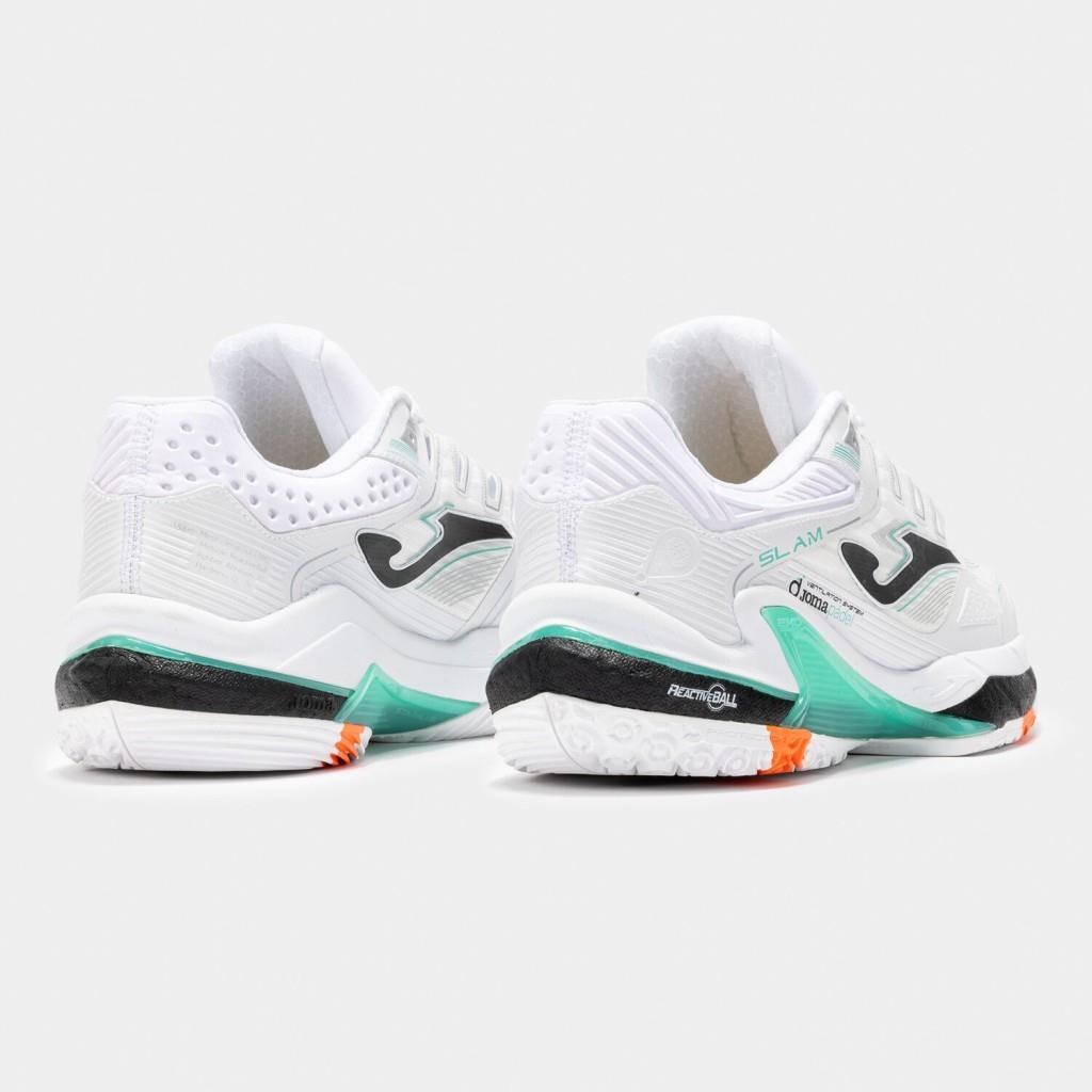 Joma Slam Erkek Beyaz Toprak - Sert Kort Tenis & Padel Ayakkabısı TSLAMS2502OM