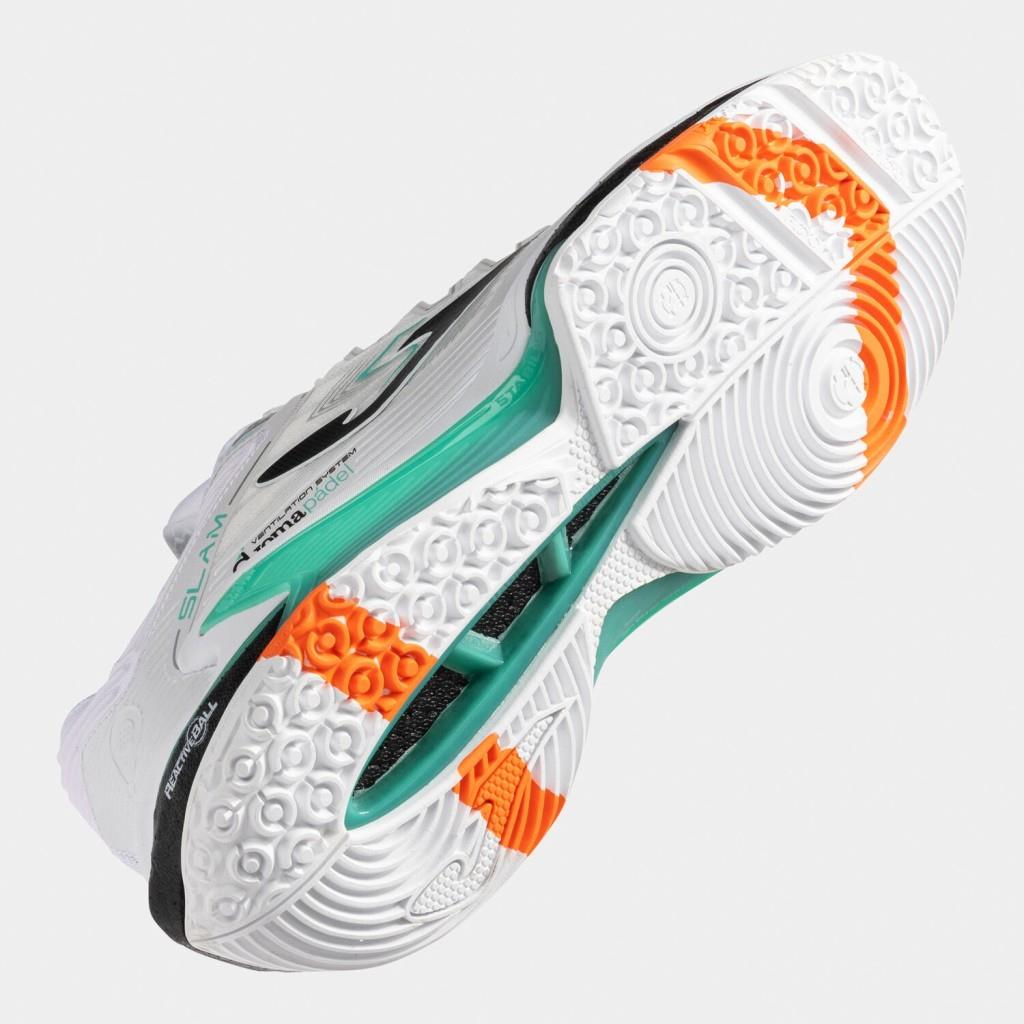 Joma Slam Erkek Beyaz Toprak - Sert Kort Tenis & Padel Ayakkabısı TSLAMS2502OM