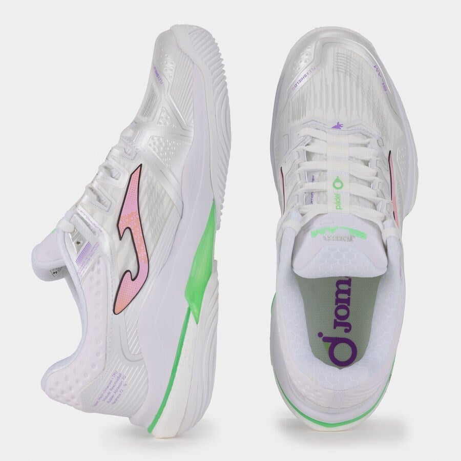 Joma Slam Kadın Beyaz Sert Kort Tenis & Padel Ayakkabısı TSLALS2502OM