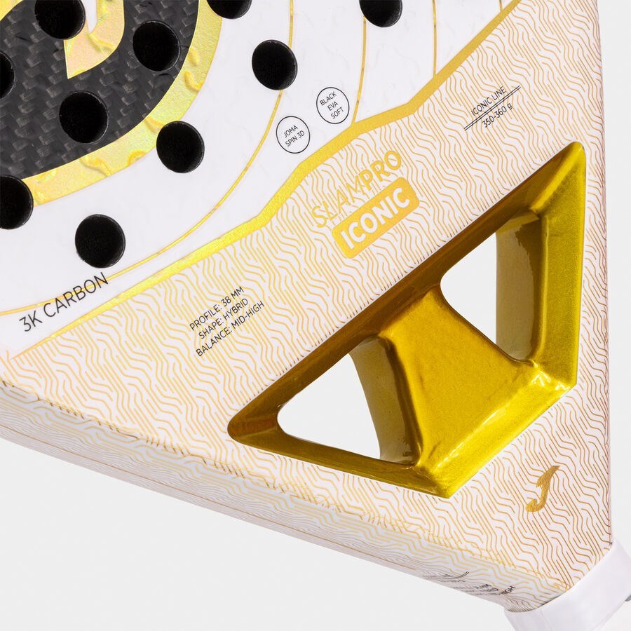 Joma Slam Pro Iconic Padel Raketi Beyaz/Altın 401913.001
