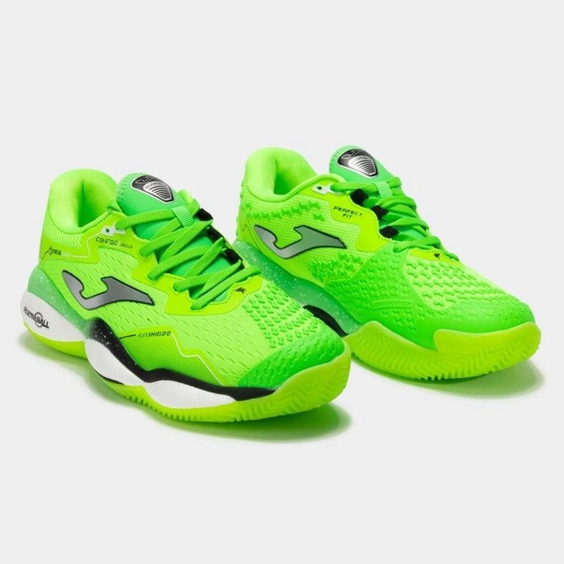 Joma Smash Erkek TSMAW2511C Toprak Kort Tenis & Padel Ayakkabısı - Neon Yeşil