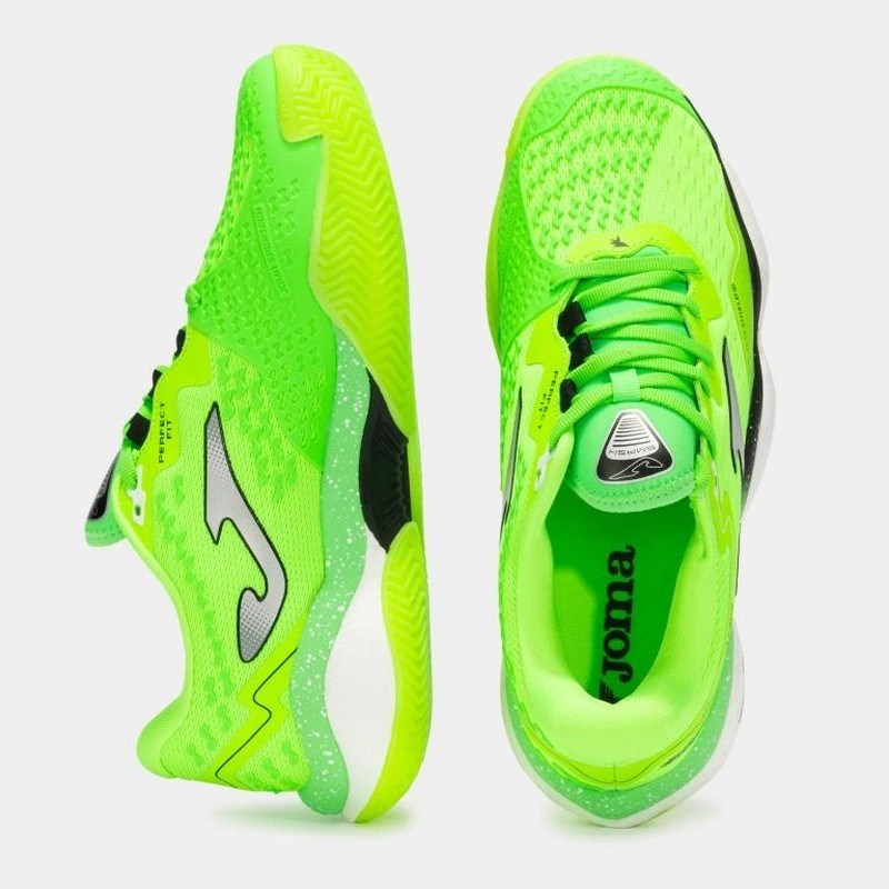 Joma Smash Erkek TSMAW2511C Toprak Kort Tenis & Padel Ayakkabısı - Neon Yeşil