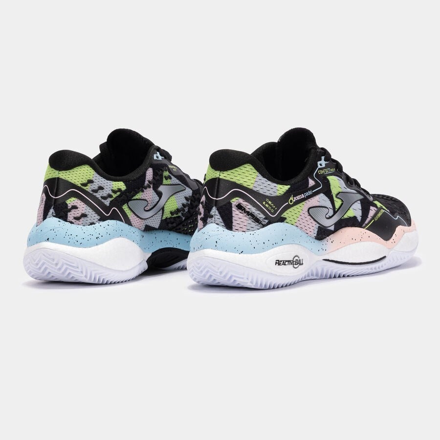 Joma Smash Kadın TSMALW2501C Toprak Kort Tenis & Padel Ayakkabısı - Siyah