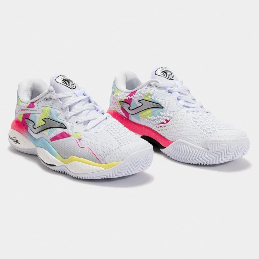 Joma Smash Kadın TSMALW2532C Toprak Kort Tenis & Padel Ayakkabısı - Beyaz