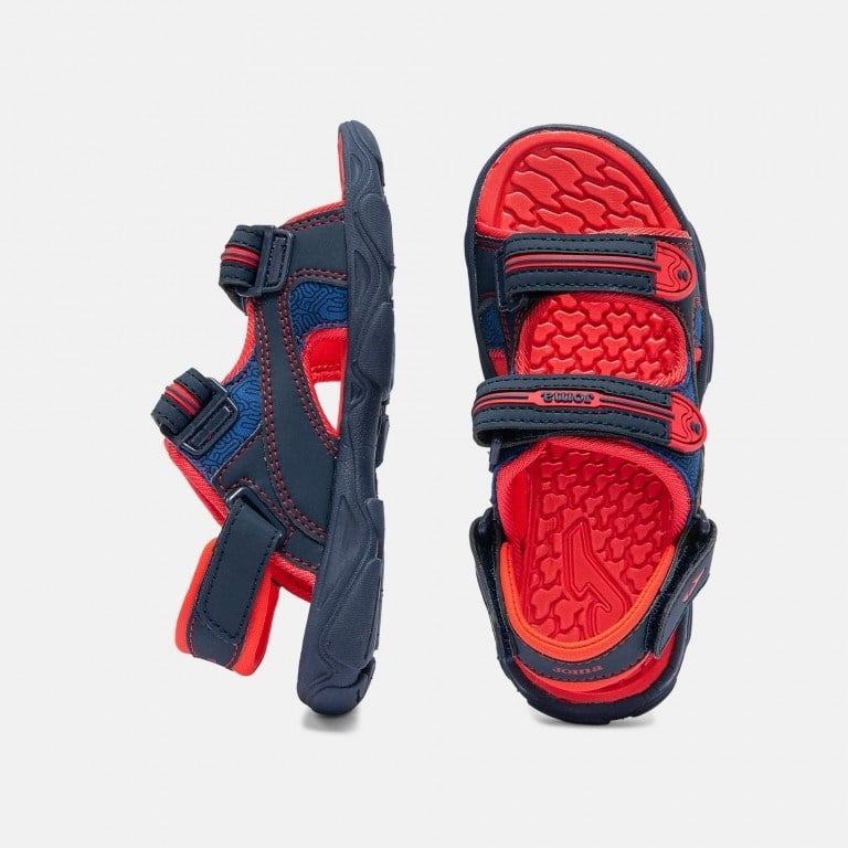 Joma SOCEJS2603V Çocuk Sandalet - Lacivert/Kırmızı
