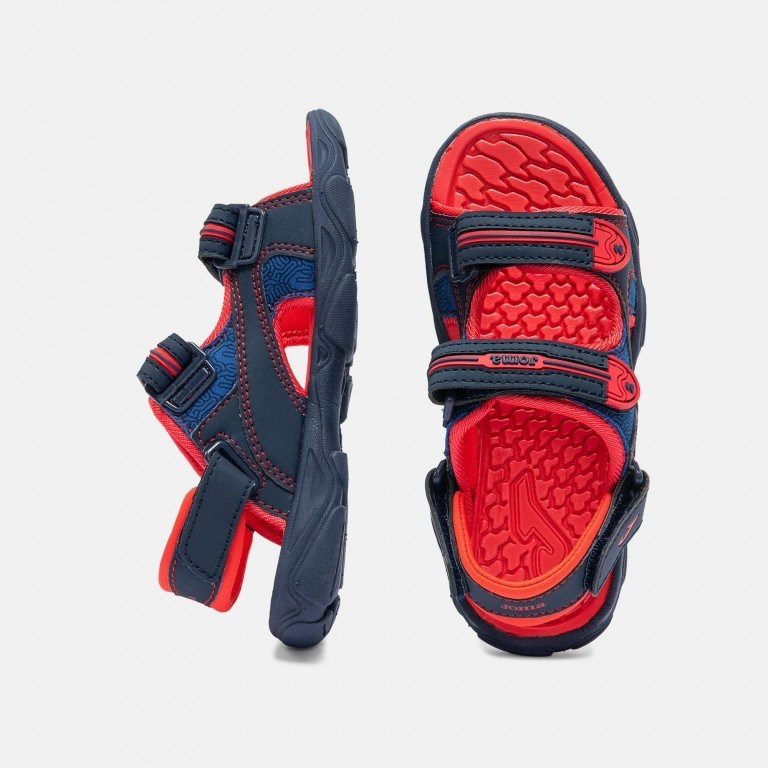 Joma SOCEJS2603V Çocuk Sandalet - Lacivert/Kırmızı
