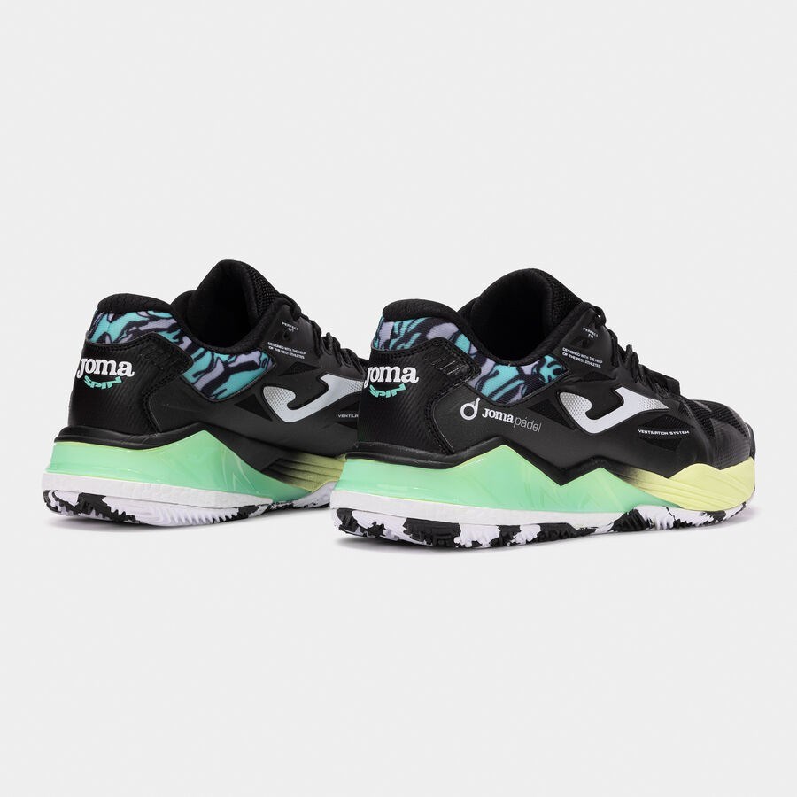 Joma SPIN 2501 Erkek Siyah Tenis/Padel Ayakkabısı
