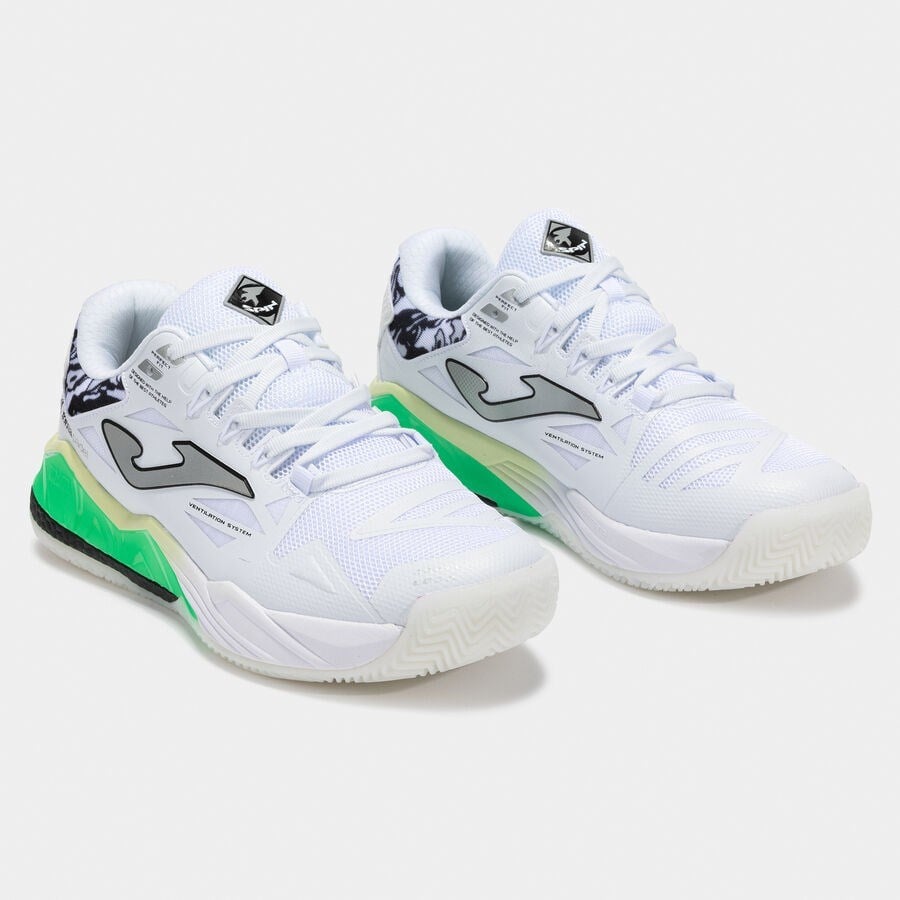 Joma SPIN 2502 Erkek Beyaz Siyah Tenis/Padel Ayakkabısı