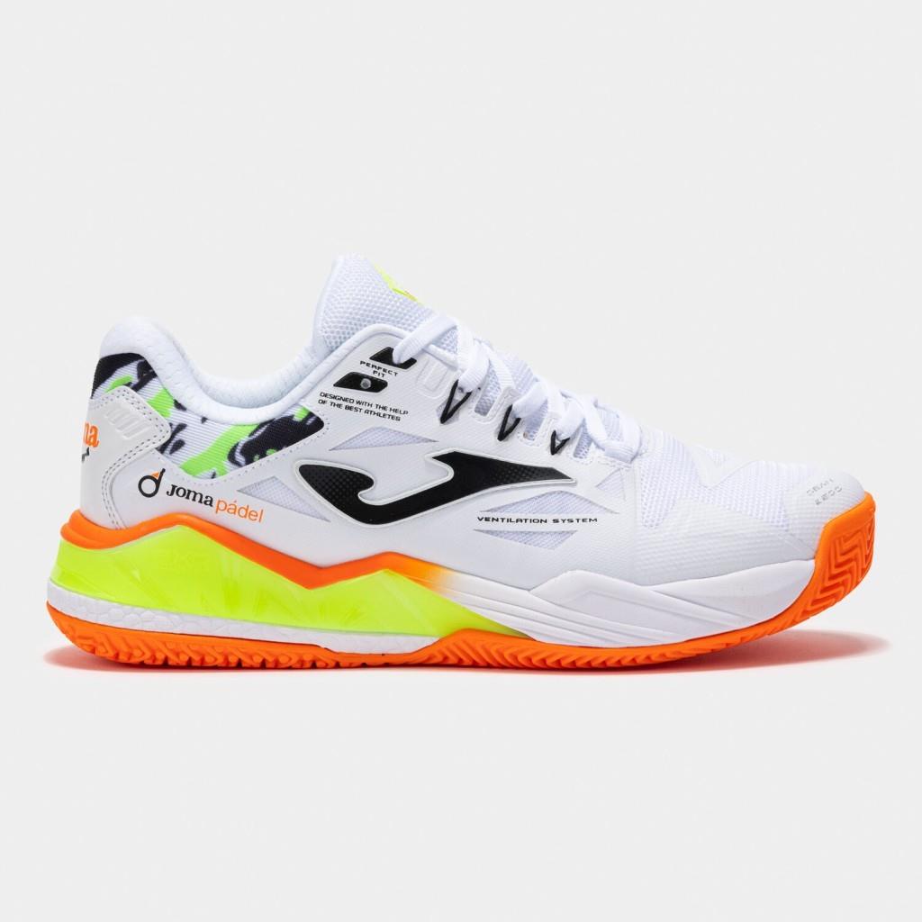 Joma Spin Erkek Beyaz Toprak - Sert Kort Tenis & Padel Ayakkabısı TSPILS2502OM